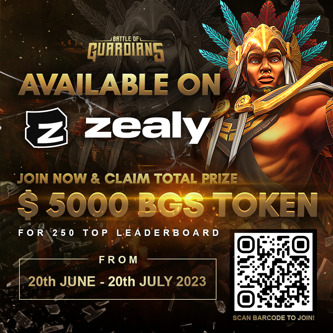 Join the Battle of Guardians Zealy Campaign and Win $5,000 Worth of $BGS  Tokens! | by Battle of Guardians | Medium