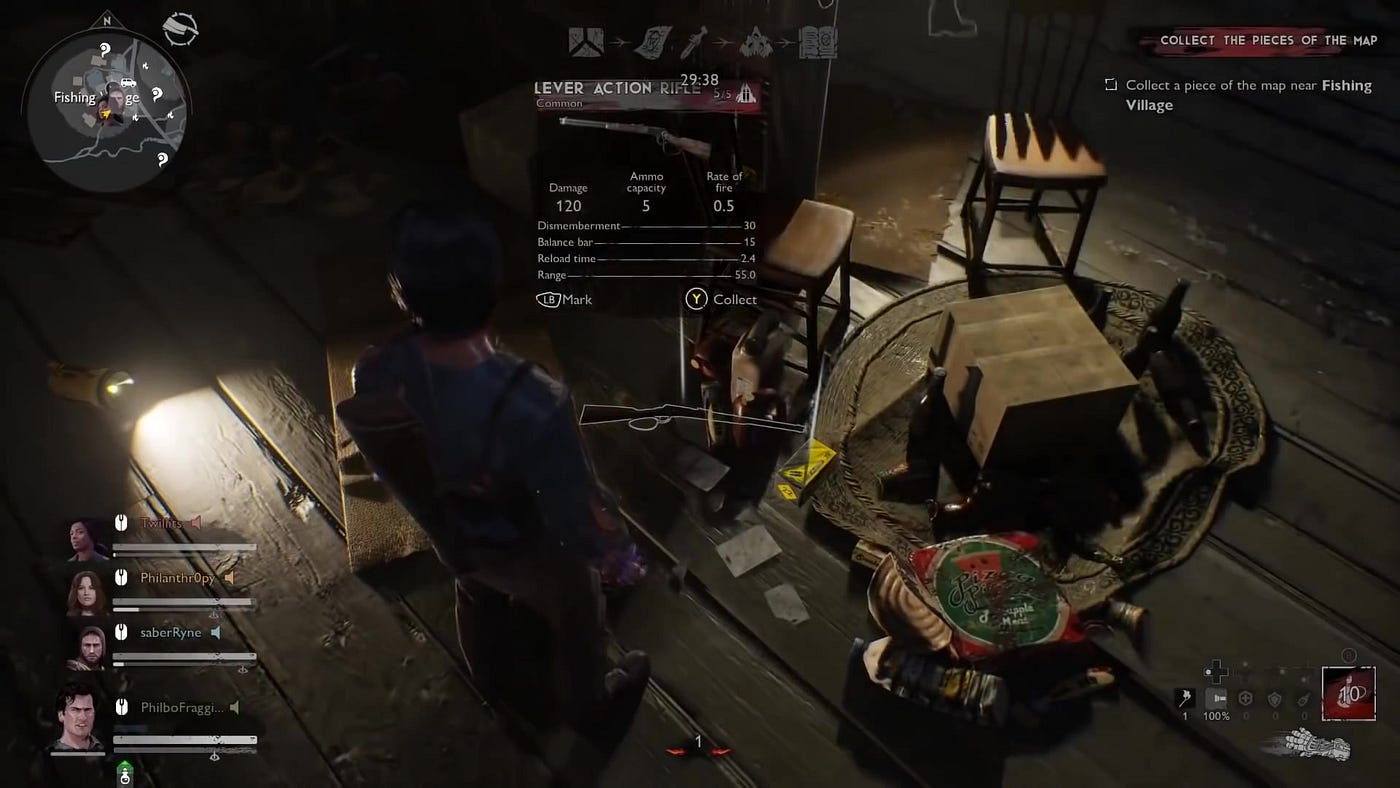 Spielerfortschritt und Belohnungen in Evil Dead: The Game