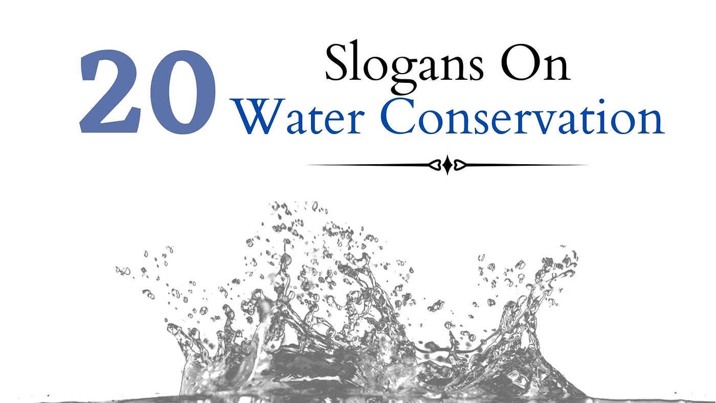 water conservation slogans