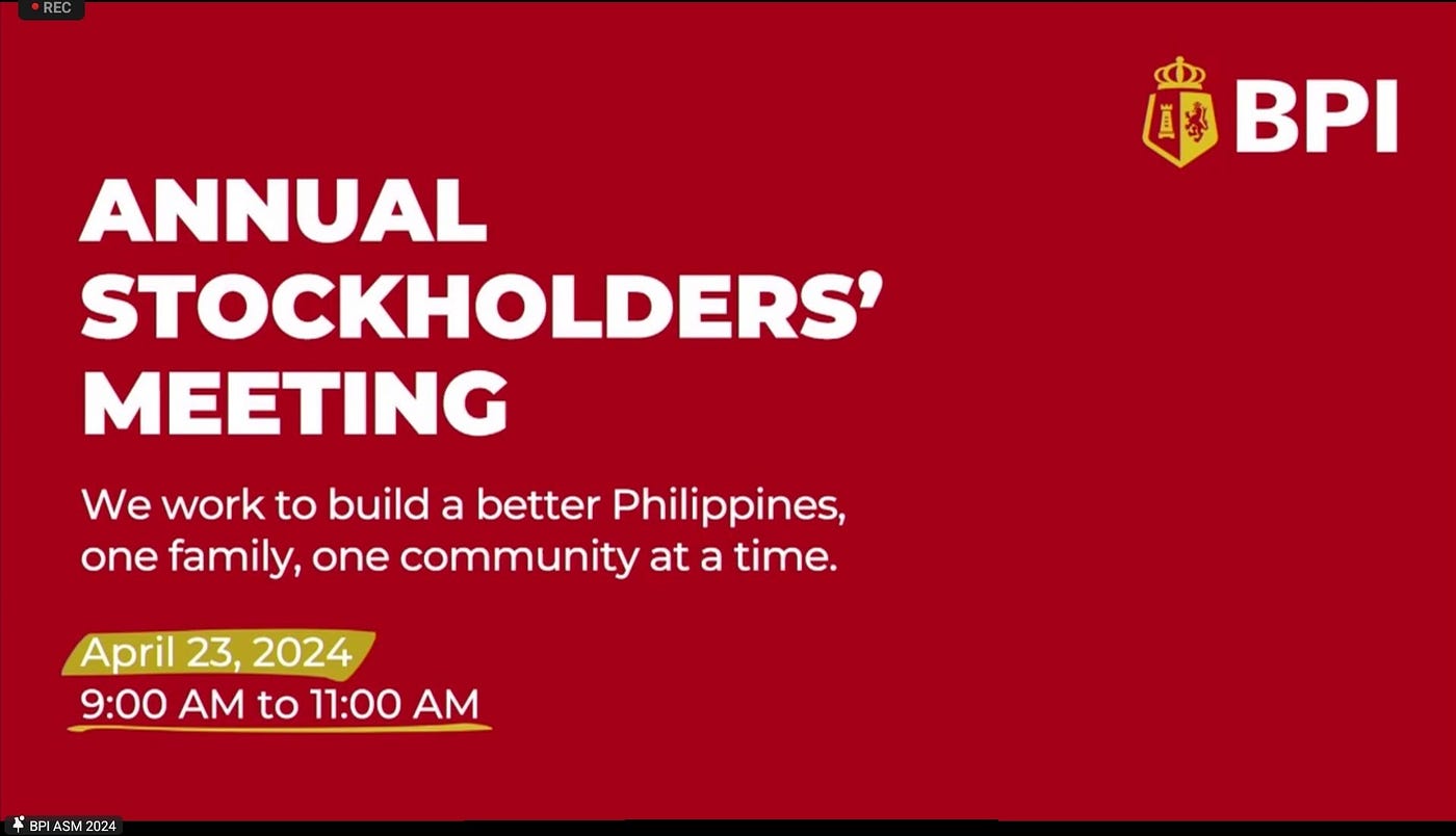 Invitation and more images from the 2024 BPI Annual Stockholders’ Meeting [58 Images]