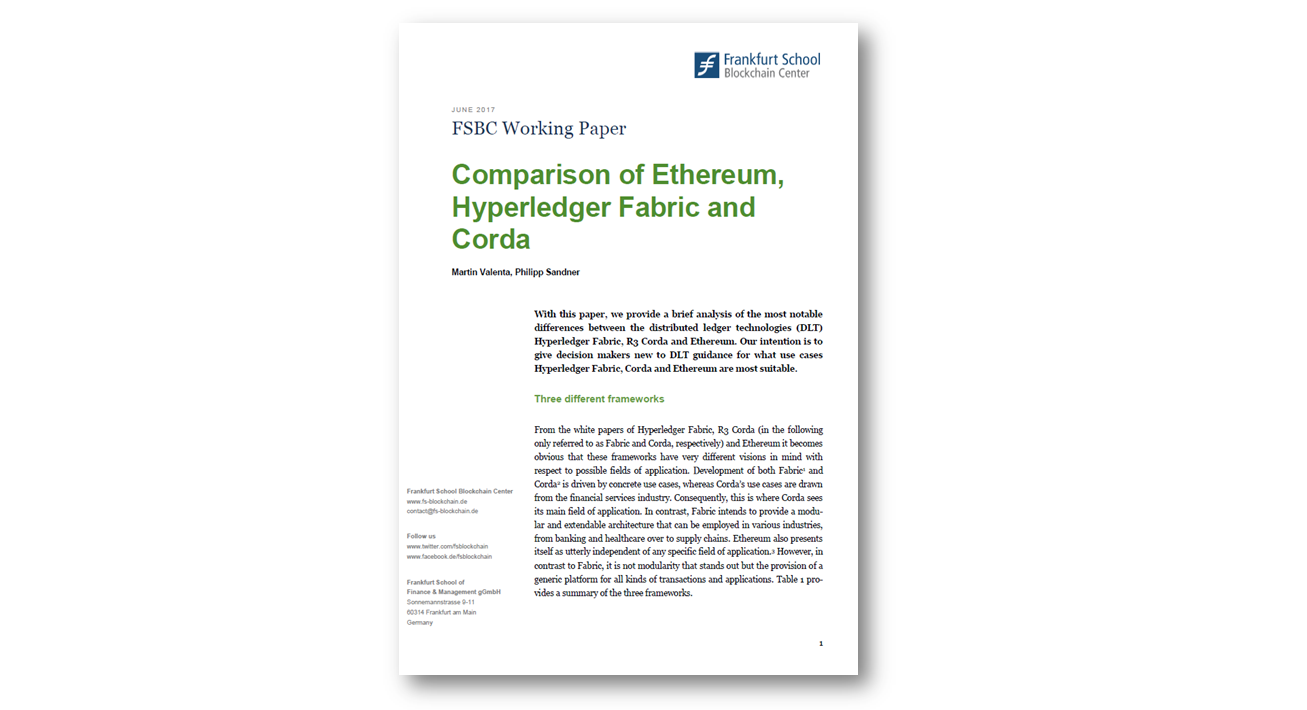 Comparison of Ethereum, Hyperledger Fabric and Corda | by Philipp Sandner |  Medium