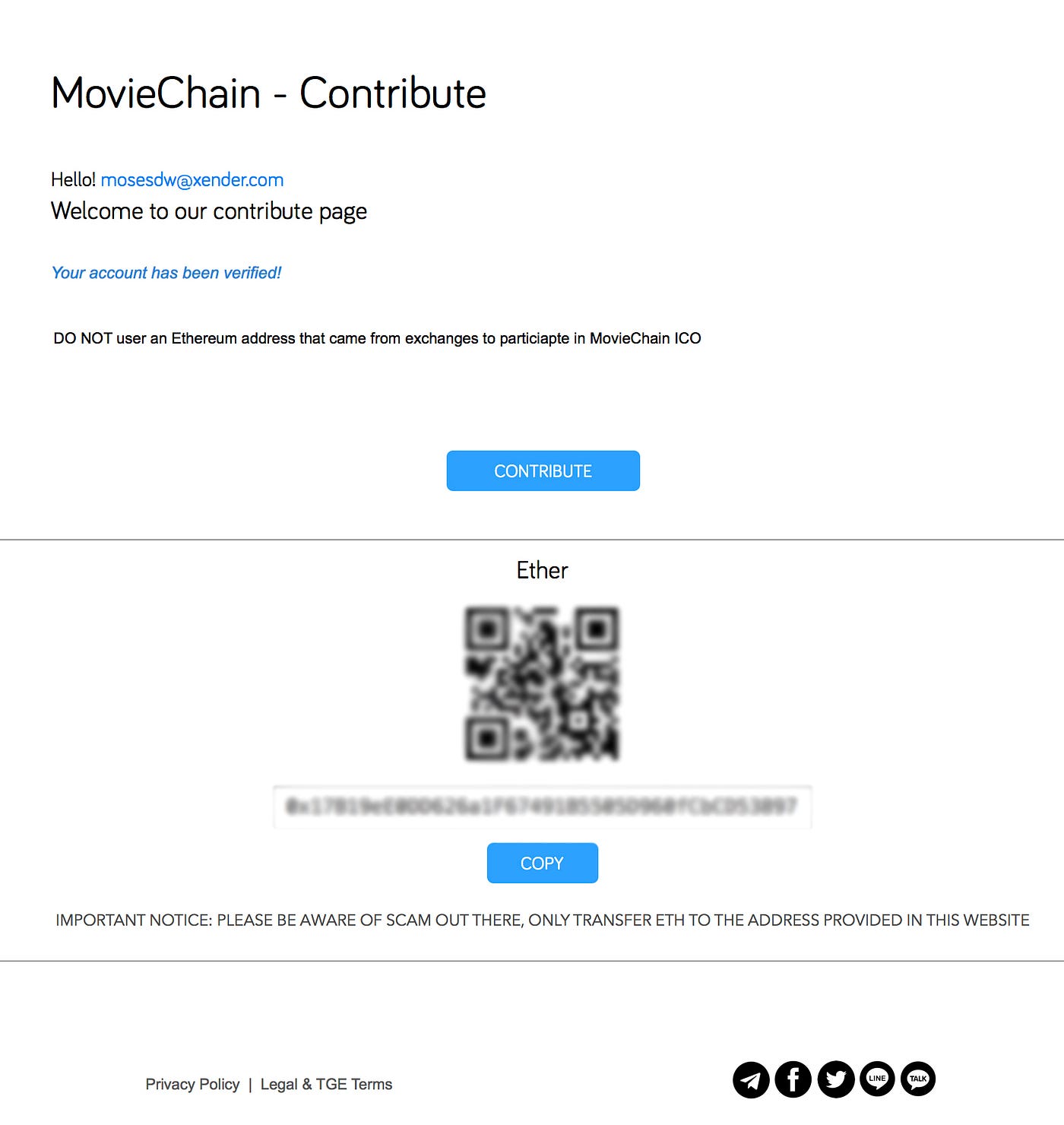 MovieChain 토큰세일에 참여하는 방법. 발행공지: MovieChain 토큰세일은 2018년 5월 30일… | by Moses  D.W | MovieChain Project | Medium