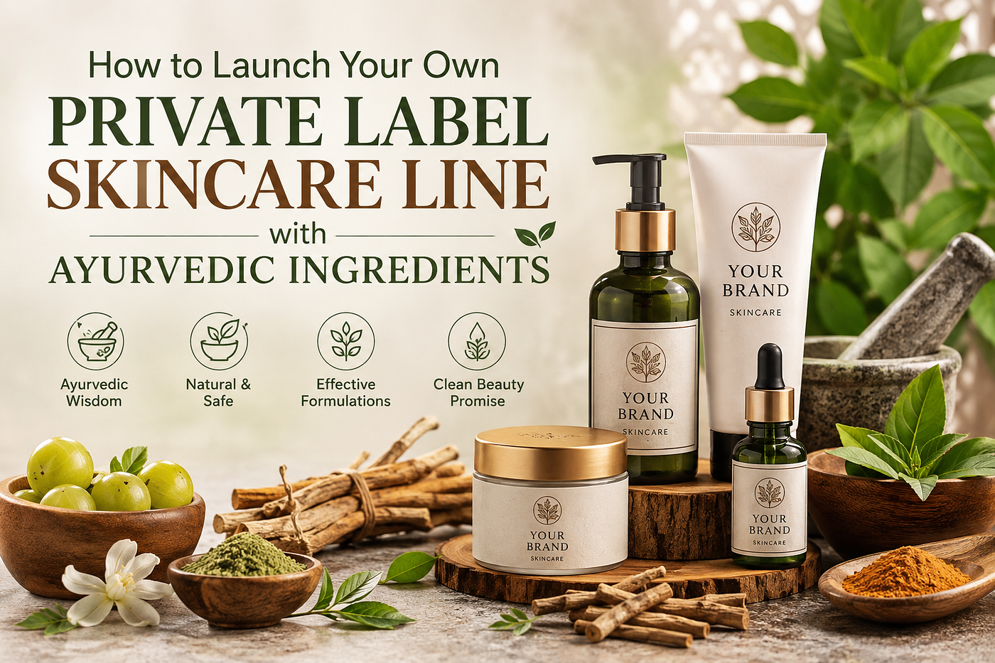 How to Launch Your Own Private Label Skincare Line with Ayurvedic Ingredients