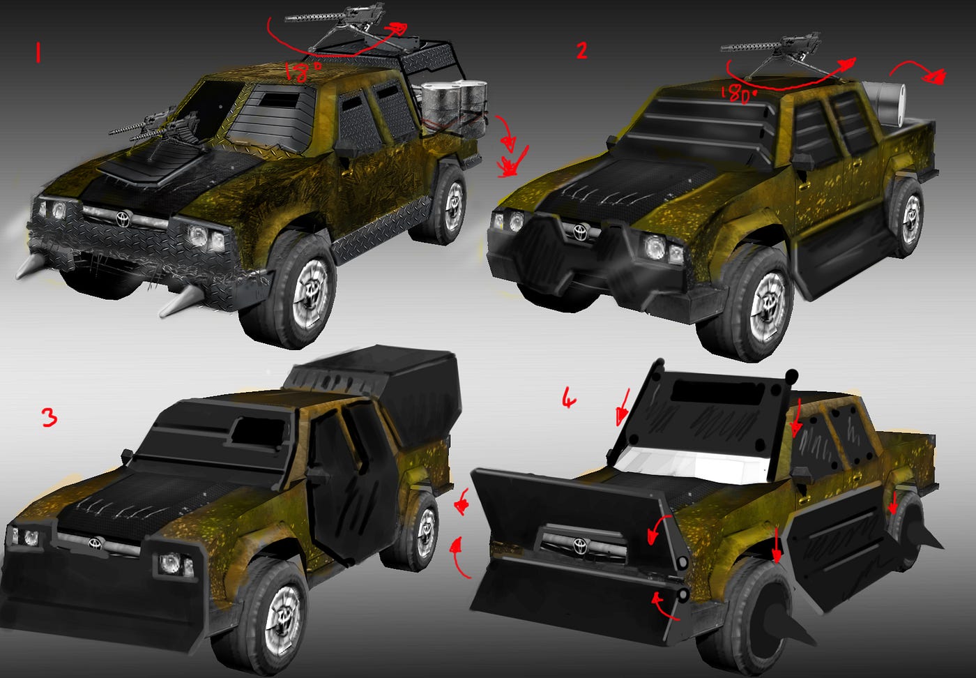 Zombie Apocalypse Pick Up Truck