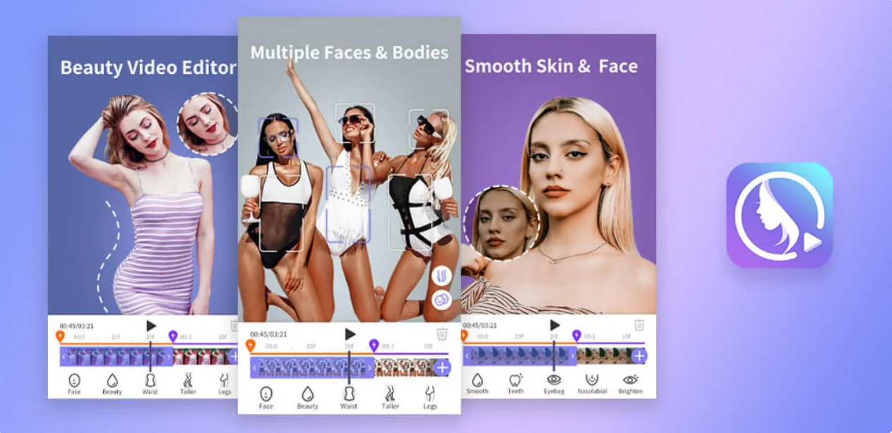 PrettyUp app records your beauty. Pretty — Video Face & Body