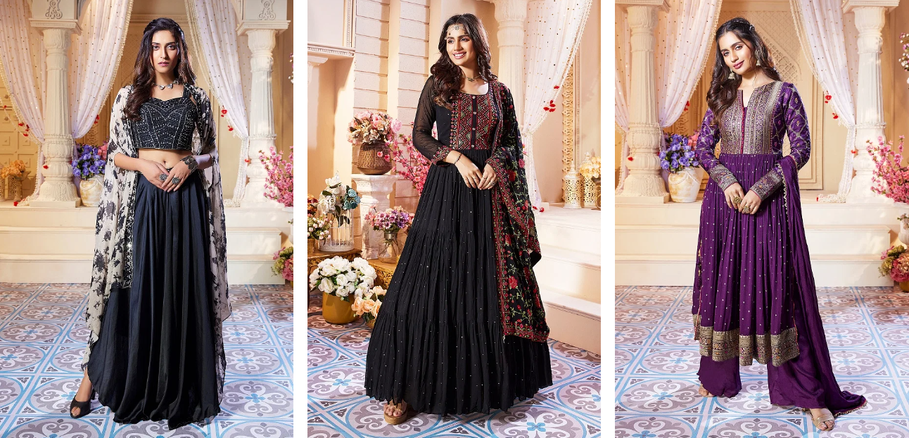 Fashionate - Black Anarkali Churidar Suit With Dabka Work Description At  Andaaz Fashion we brings you this bizarre collection of salwar kameez to  choose from. And here we bring you this handcrafted