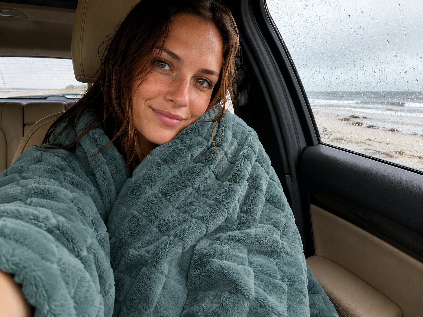 From a Sunny Beach to a Sudden Rainstorm: How a Car Blanket Saved My Day