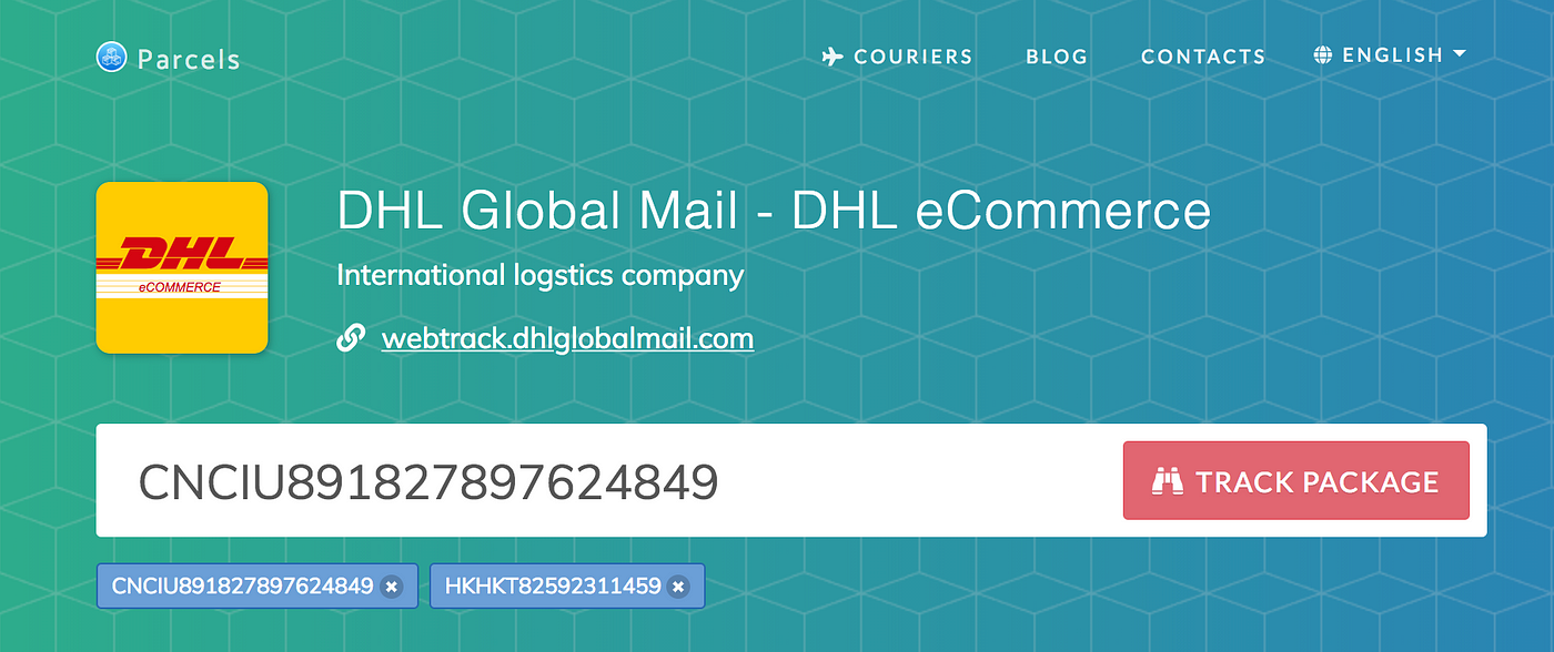 DHL eCommerce Tracking — DHL Global Mail | by Pavel Tisunov | Medium