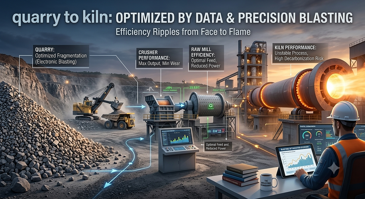 The Critical Role of Blasting in Cement Quarry Operations: Optimizing from Quarry to Kiln