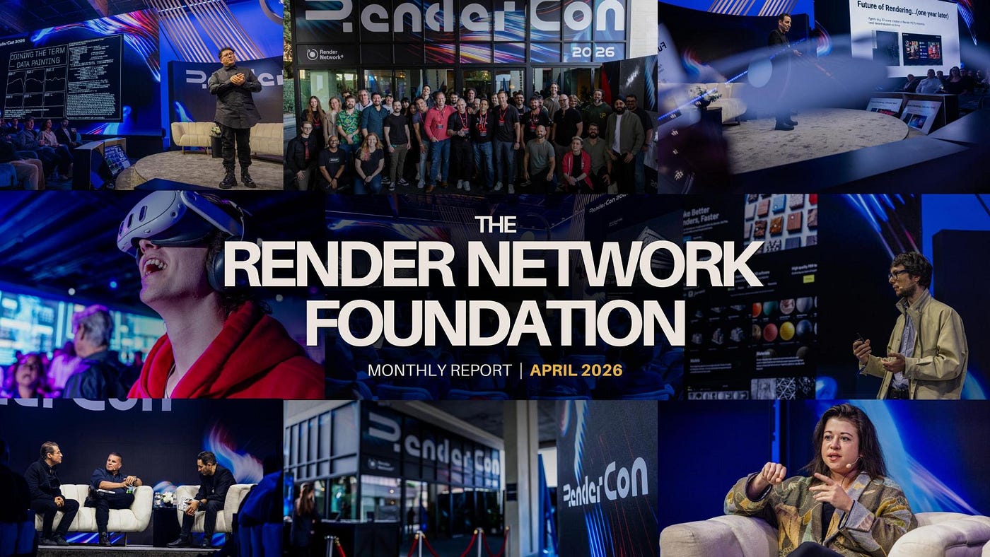 Render Network Foundation Monthly Report — April 2026