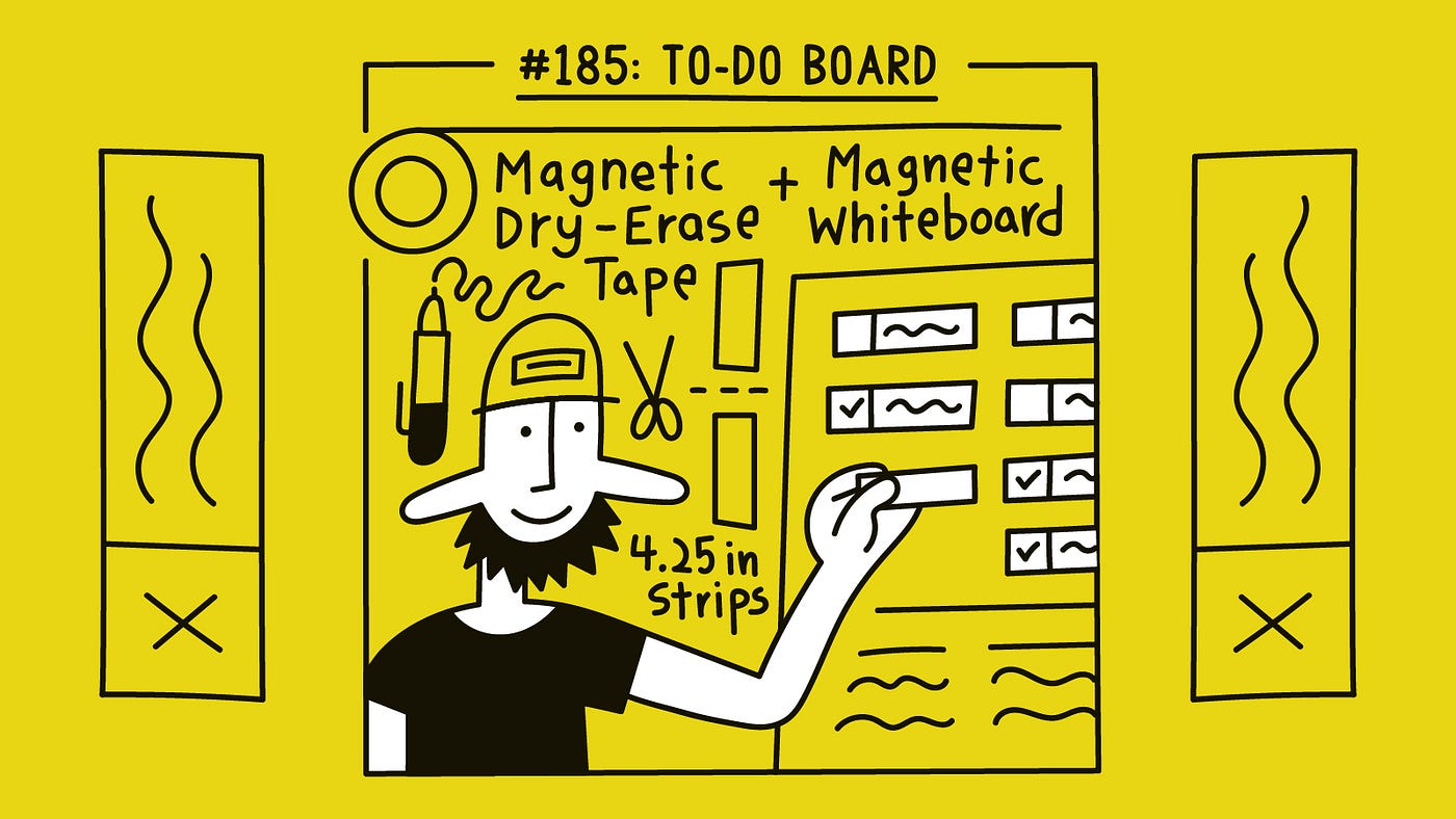185: How to Build a Giant To-Do List With a Whiteboard & Magnetic Tape, by  Andrew Folts