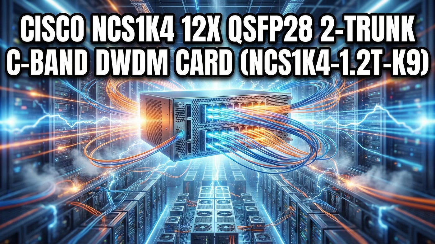 Cisco Network Convergence System 1004 C-Band 1.2T Transponder Line Card