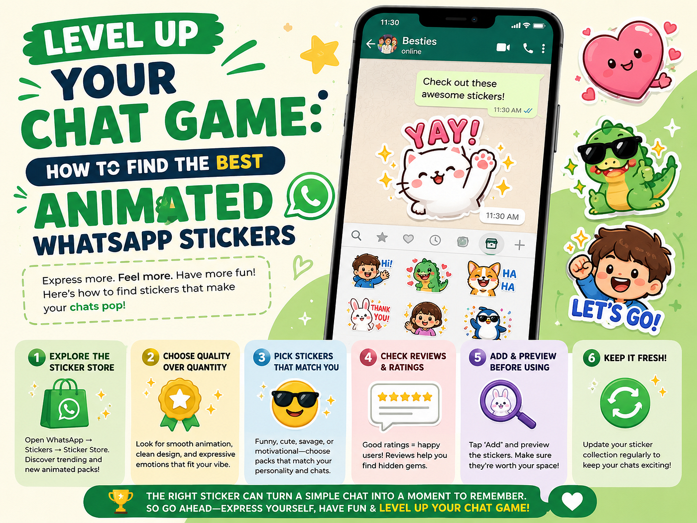 Level Up Your Chat Game: How to Find the Best Animated WhatsApp Stickers