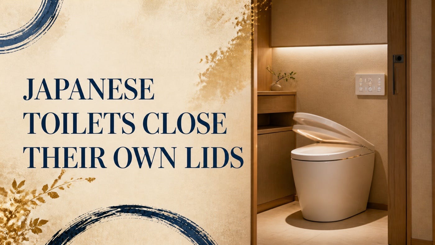 Japanese Toilets Close Their Own Lids, and the Whole Country Approves