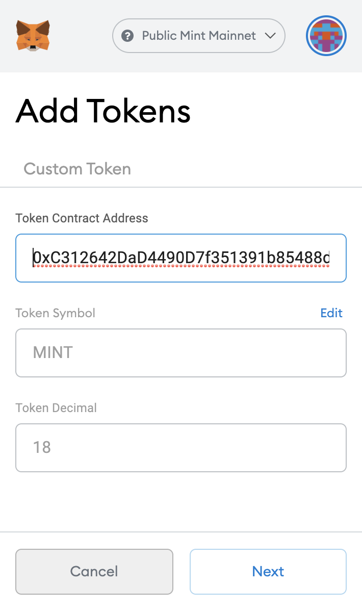 Configuring Metamask for the Public Mint blockchain | Public Mint