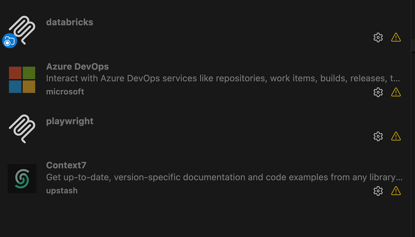 vscode Disabled servers