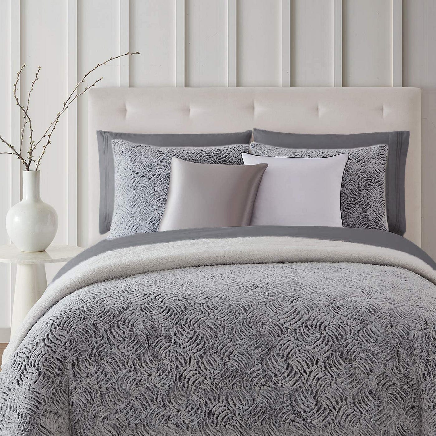 Faux fur store duvet cover