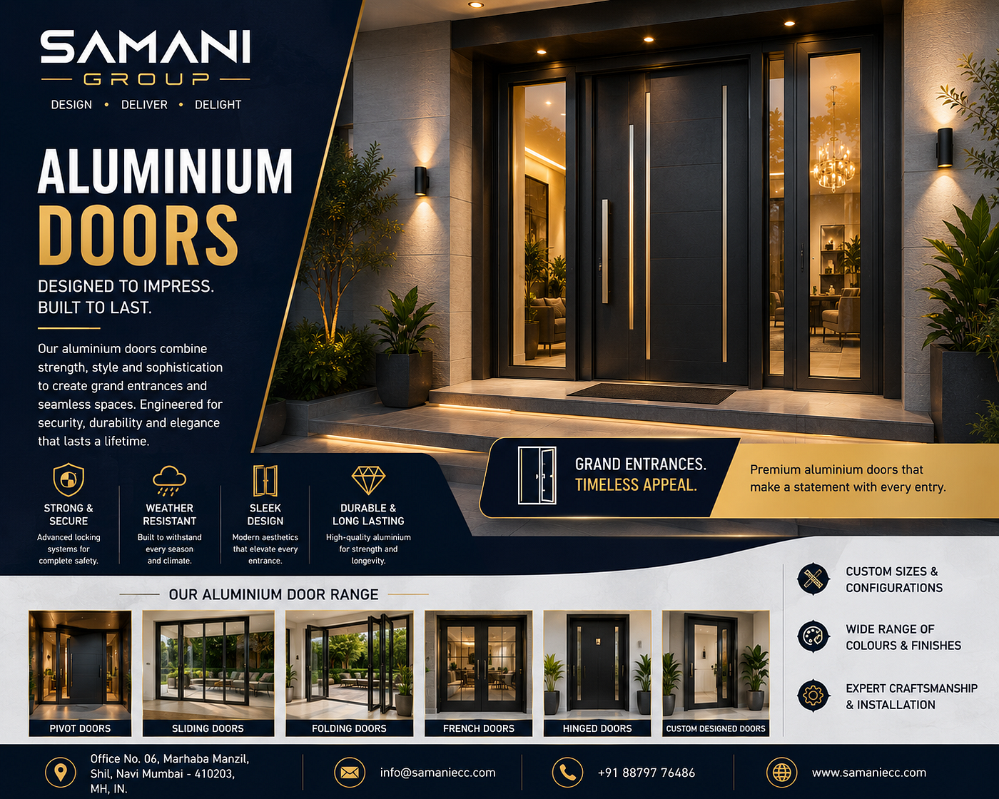 Top 10 Aluminium Door Designs for Modern Homes in 2026