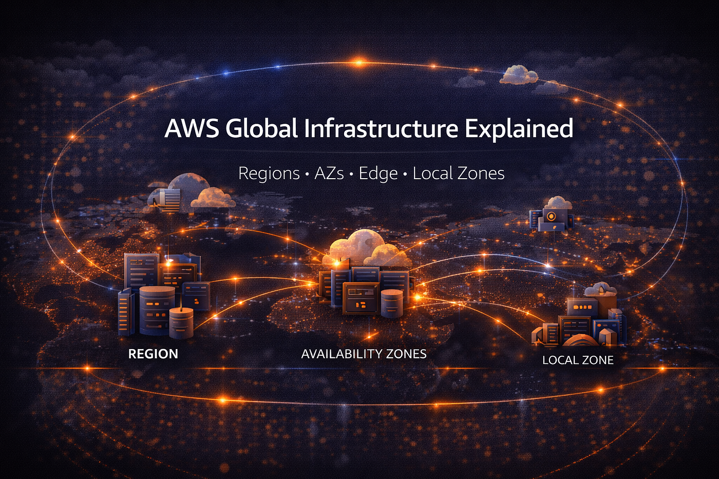 AWS Global Infrastructure Explained for Beginners — Regions, AZs, Edge & Local Zones