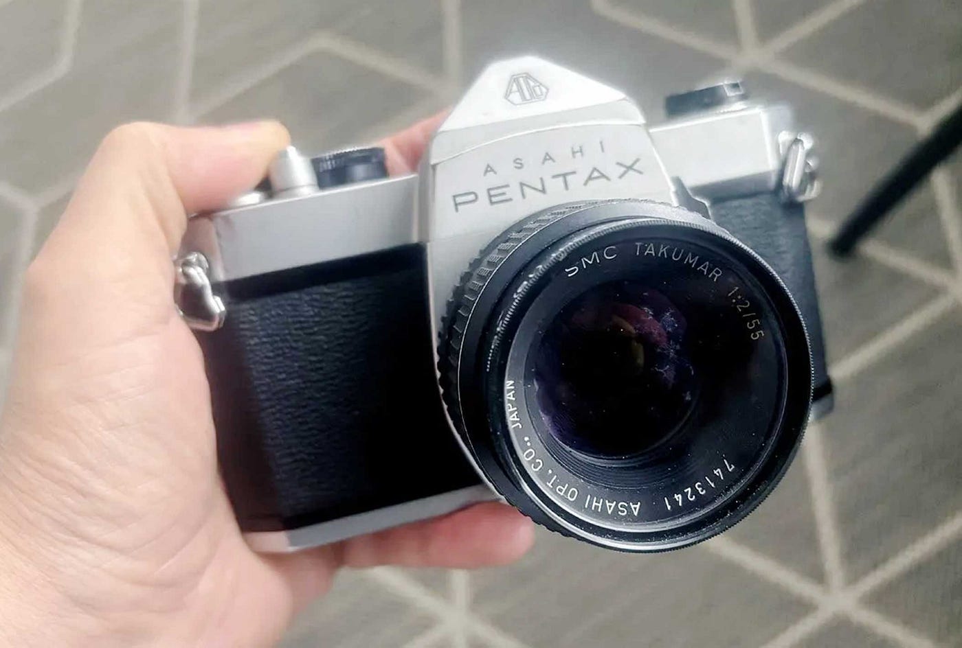My Pentax SP1000 SLR film camera. Image copyright Jesse Karjalainen.