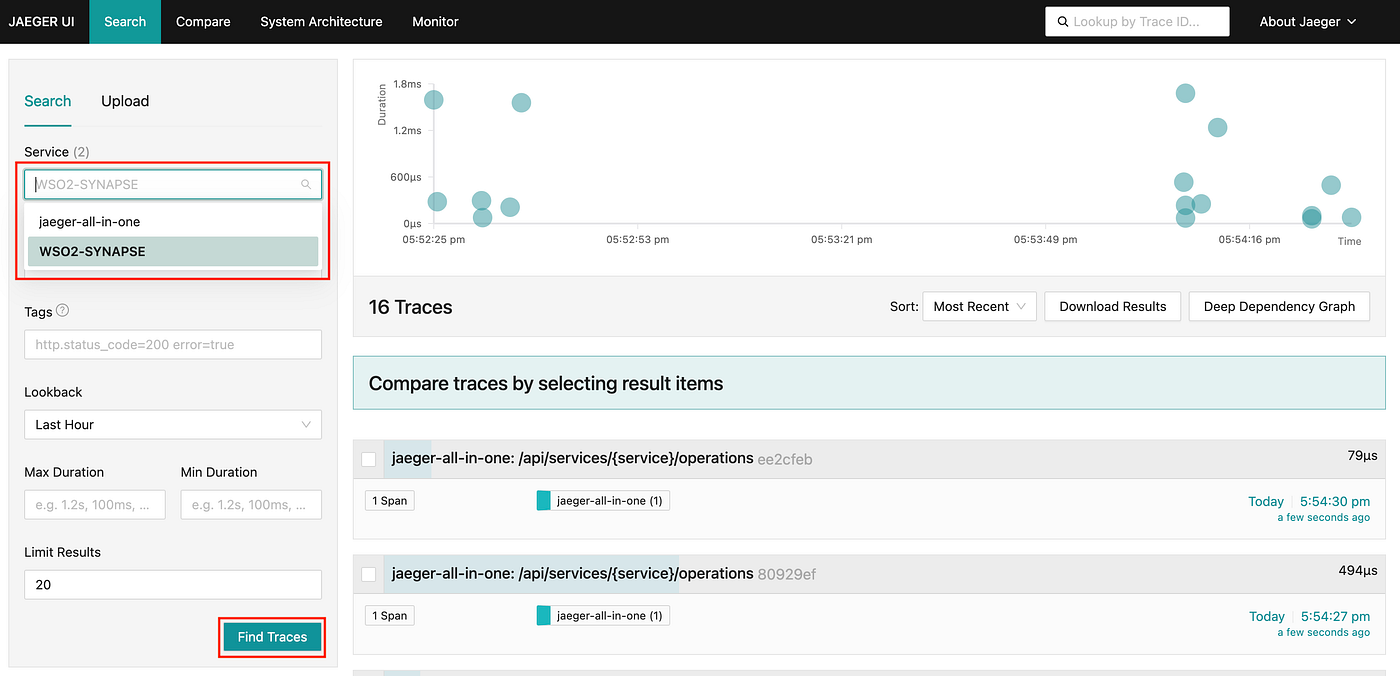 Monitoring WSO2 Micro Integrator with OpenTelemetry and Jaeger