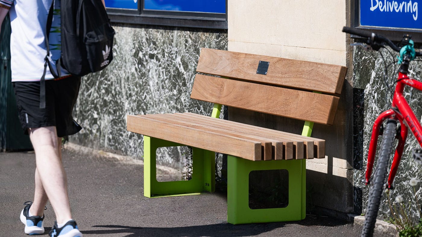 What is street furniture, and how does it support placemaking?