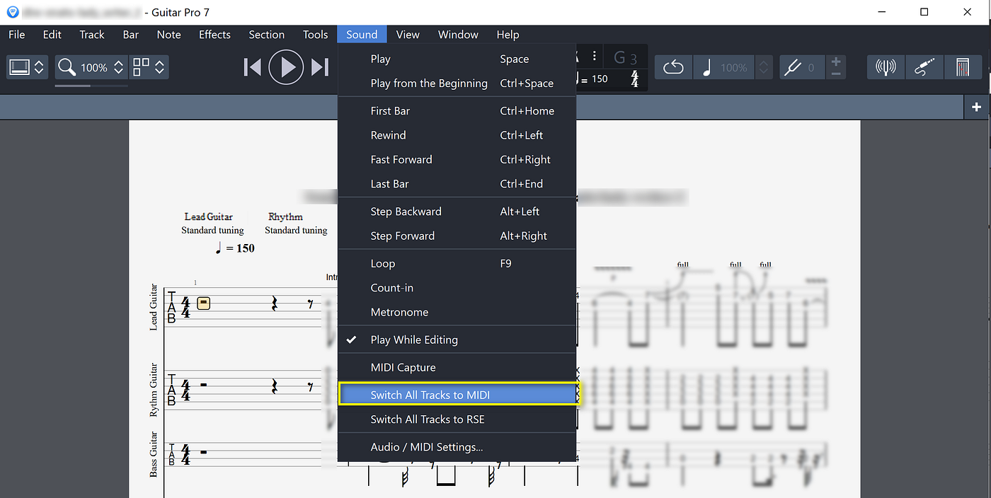 Guide to using Guitar Pro with VST Instruments by Interfacing with a DAW |  by Tony Tannous | Medium