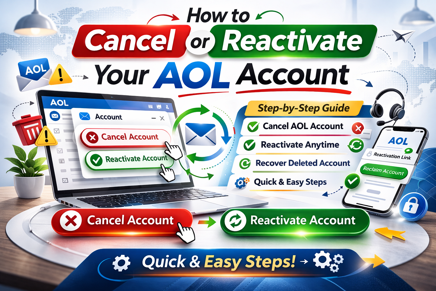 How to Cancel or Reactivate Your AOL Account