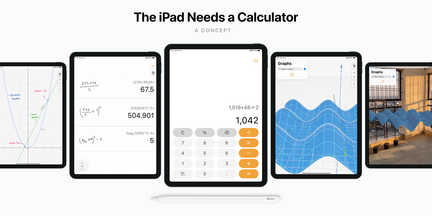 The iPad Needs a Calculator — A Concept | by Satyam Saxena | Bootcamp