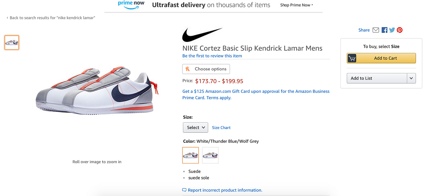 Jet.com and Amazon Sell Nikes. But Not the Cool Ones. | by John Andrews |  Medium