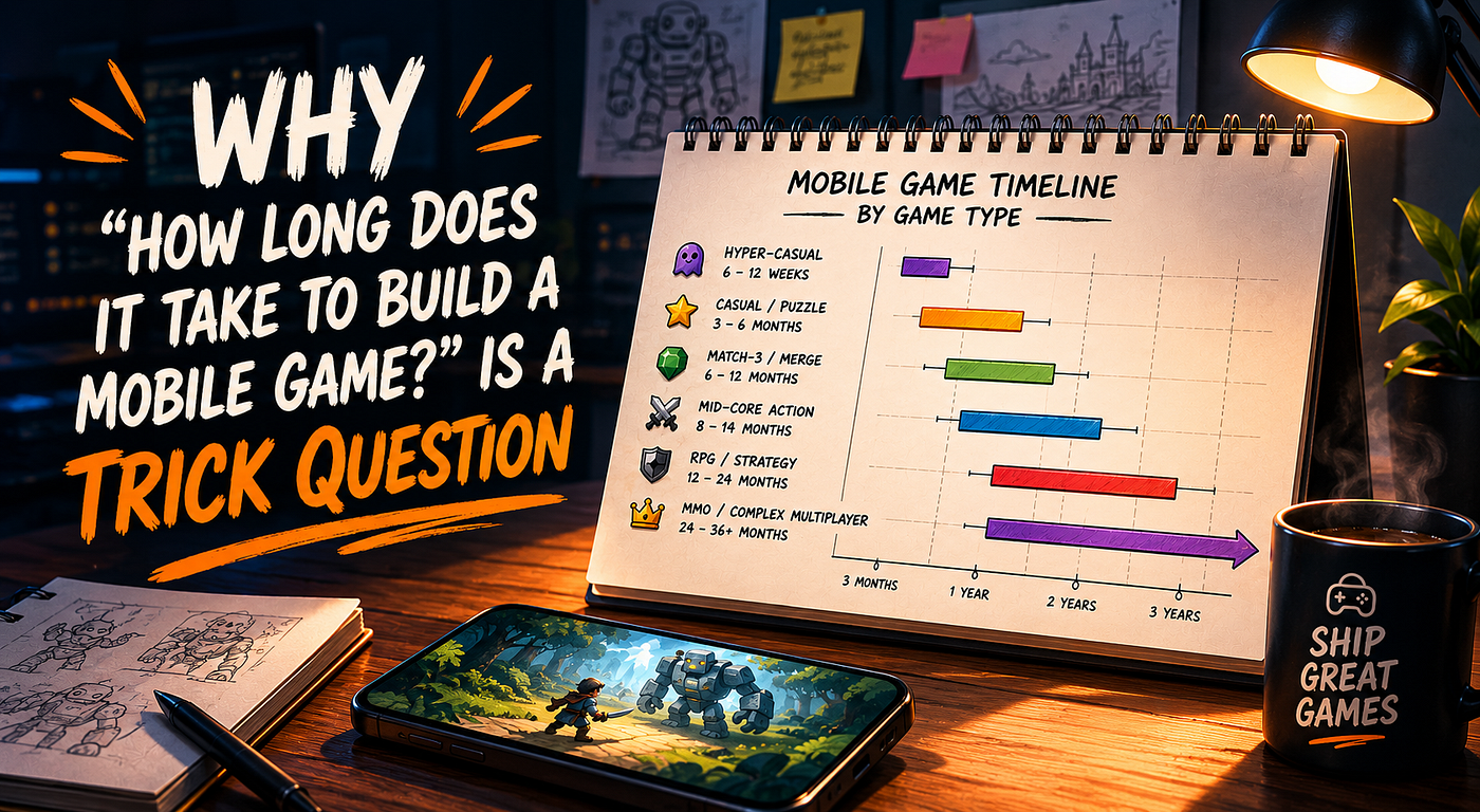 WHY “HOW LONG DOES IT TAKE TO BUILD A MOBILE GAME?” IS A TRICK QUESTION