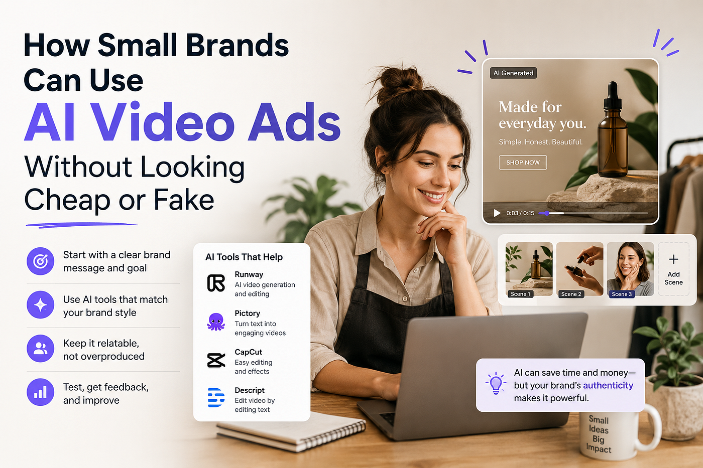 How Small Brands Can Use AI Video Ads Without Looking Cheap or Fake