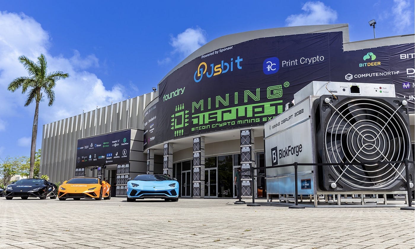 Mining Disrupt 2023: The World´s Largest Bitcoin Mining Conference and Expo  is back in Miami this summer from July 25th — 27th and it will be their  biggest edition yet! | by