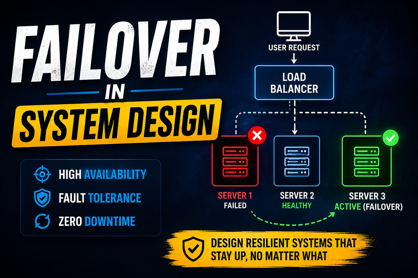 Failover in System Design: Why Every Reliable System Needs a Backup Plan