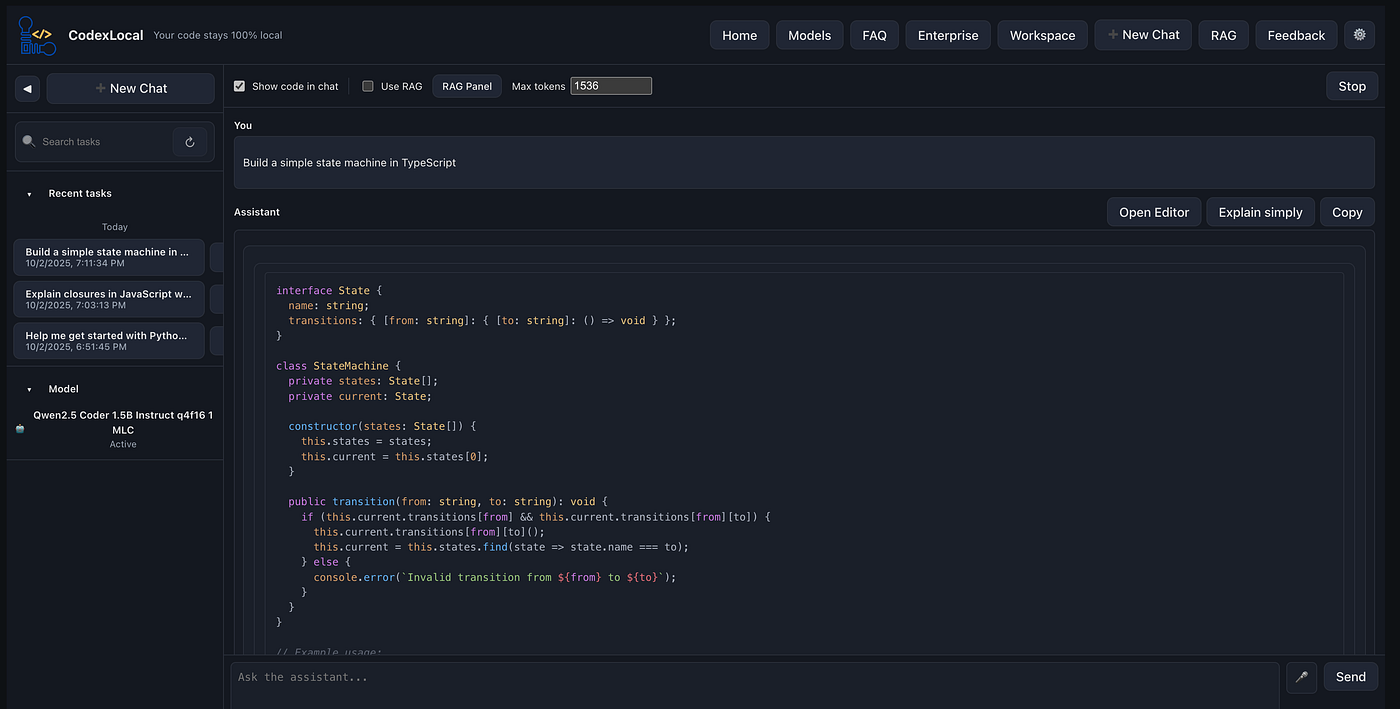 Build a Local Coding Tutor with WebLLM: Discover CodexLocal