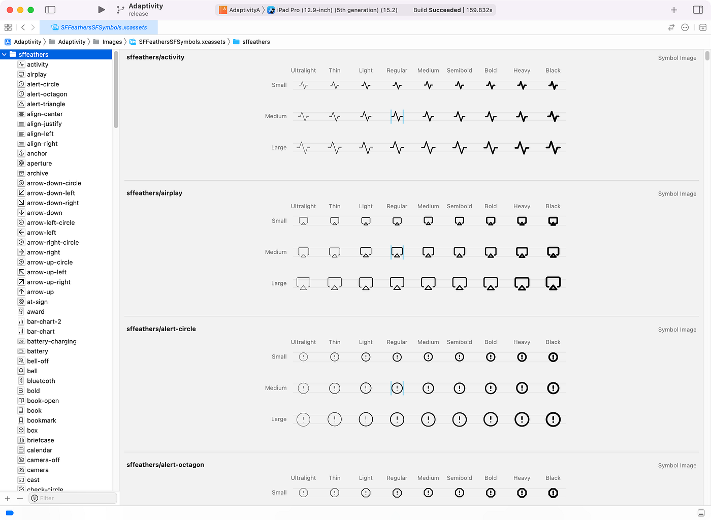 Xcode Build Times with Custom SF Symbols | by Geoff Hackworth | Medium