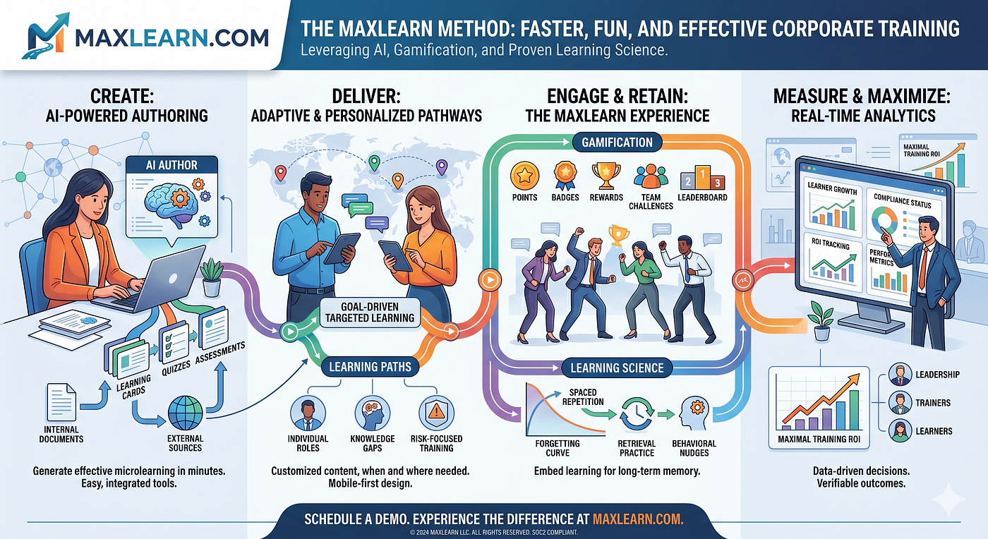 How to Use AI to Reduce Corporate Training Time by 50% | MaxLearn LMS