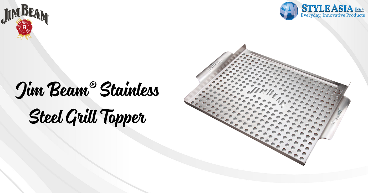 Jim Beam® Stainless Steel Grill Topper: The Perfect Solution for Effortless Grilling