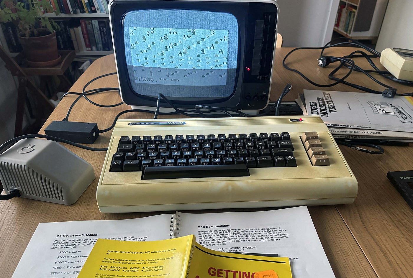 1984] I decided to try BASIC programming on the VIC 20 for the