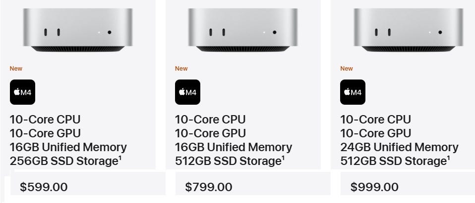 M4 Mac mini 24GBメモリ　256GB M4 Proチップ搭載Mac miniを購入 - Apple（日本）