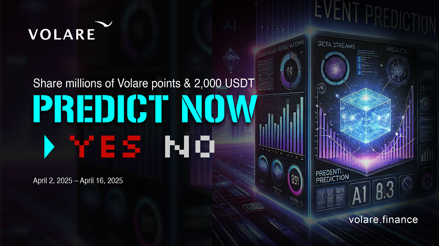 Volare Finance Event Options Testnet Campaign | Trade, Invite, and Share to Win Millions of Volare…