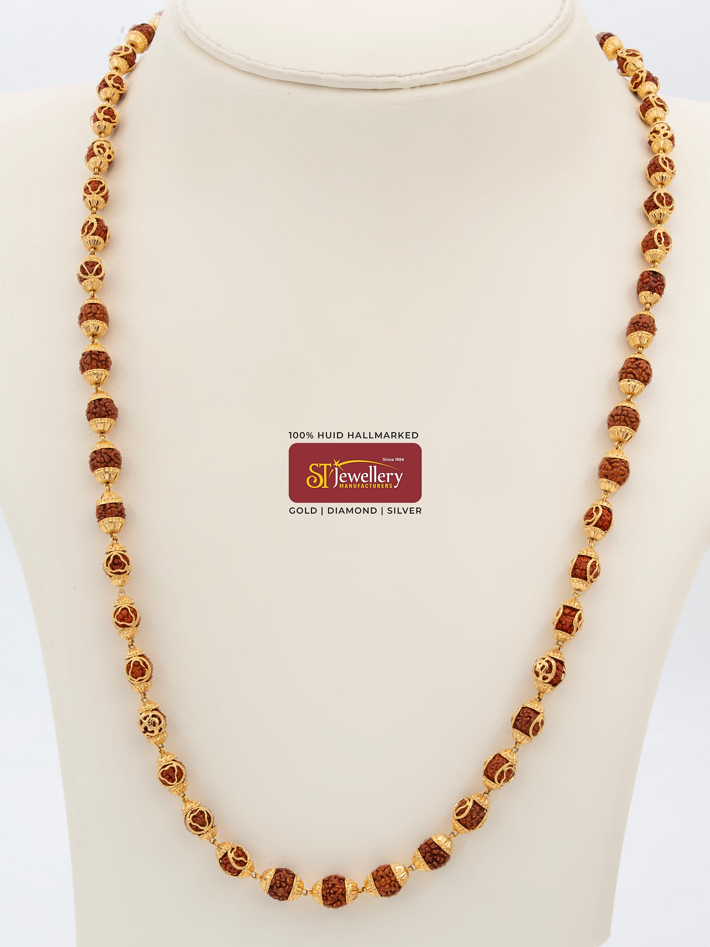 Rudraksha Gold Mala: A Perfect Blend of Spirituality and Timeless Elegance