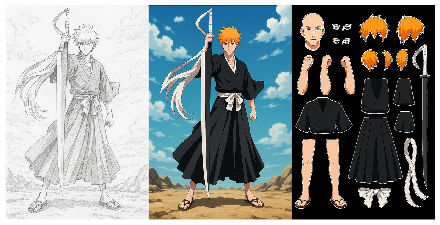 How to Instantly Split Anime Art into Layers for Animation and Rigging