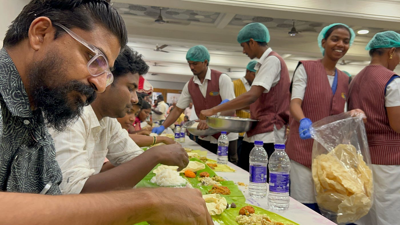 The Art of Eating on a Banana Leaf in South India | by Ninad ...