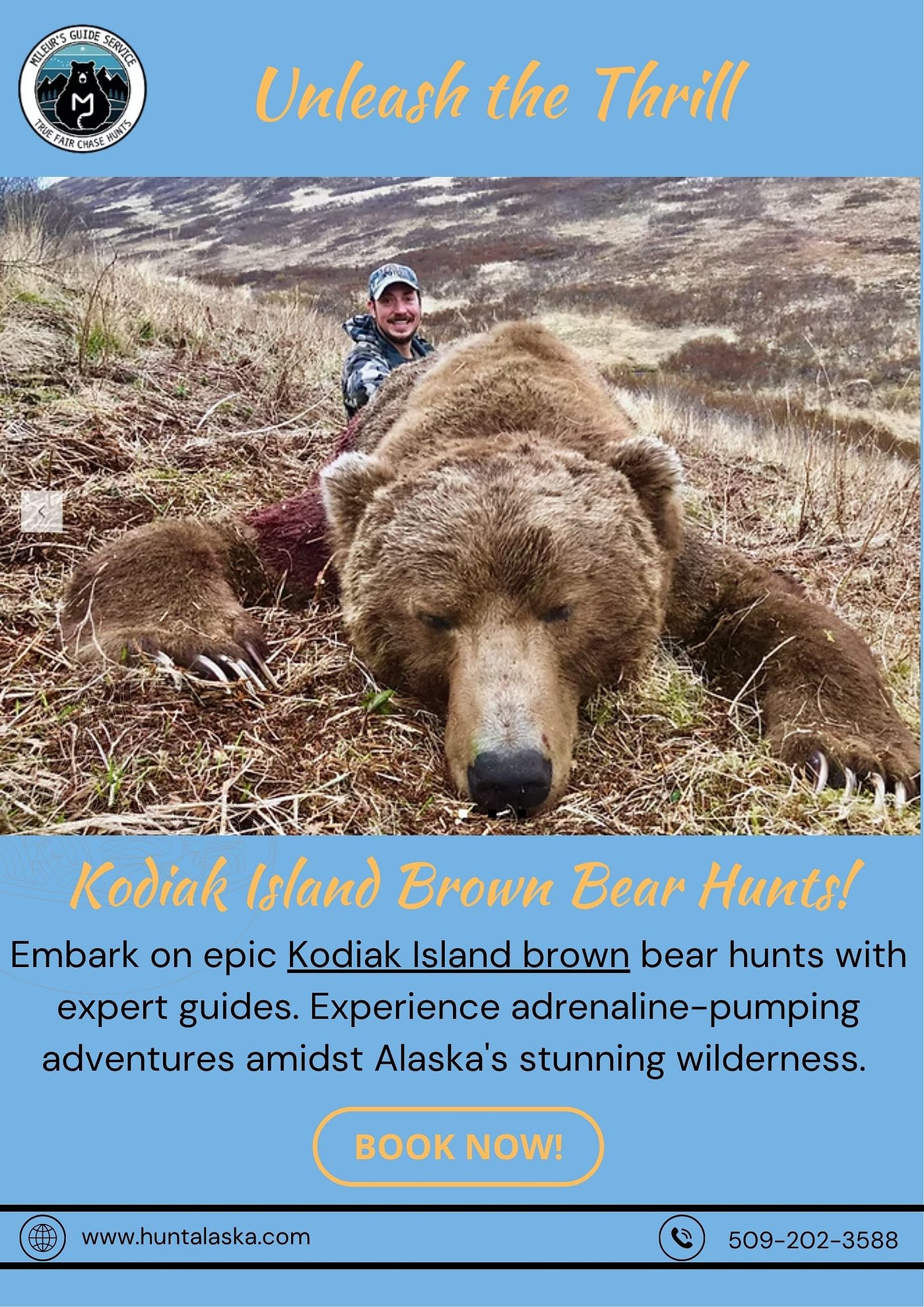 Unleash the Thrill: Kodiak Island Brown Bear Hunts!
