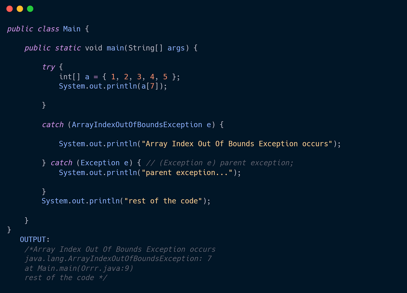 Types of Exception in Java - Javatpoint