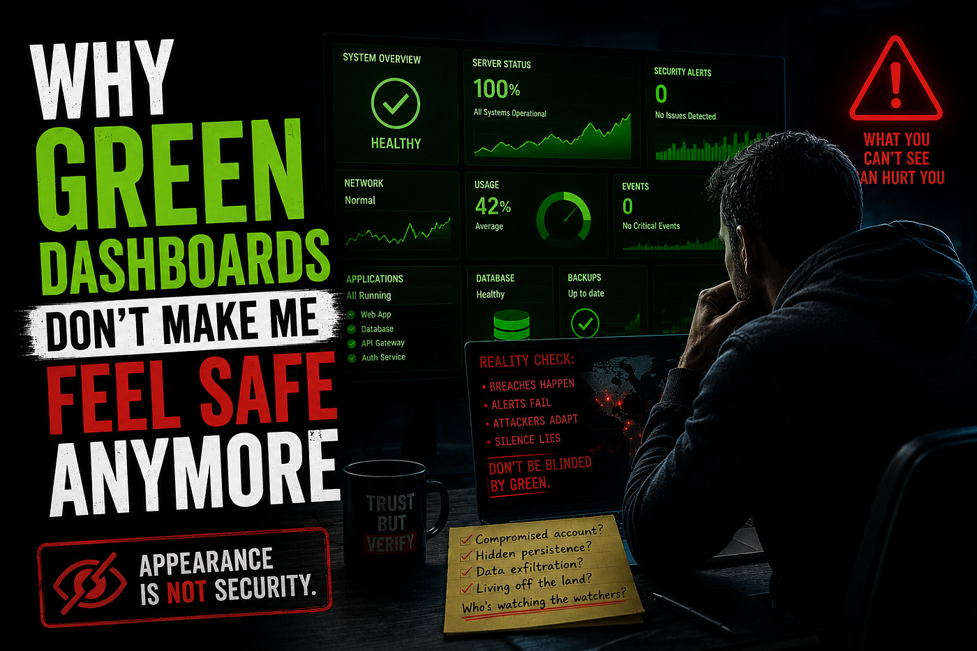 Why Green Dashboards Don’t Make Me Feel Safe Anymore