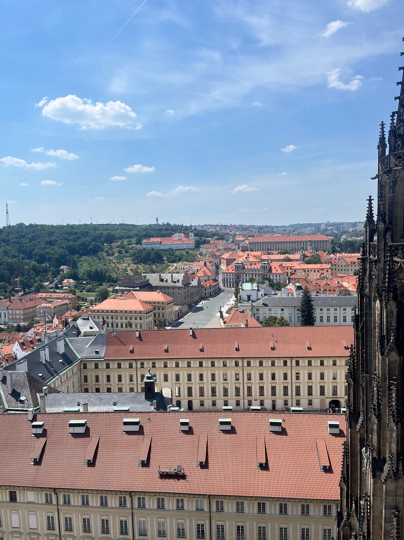 View from St. Vitus Cathedral.