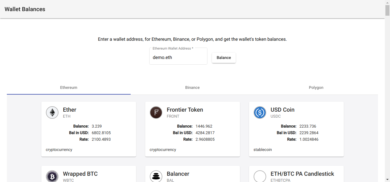Build “Wallet Balances” app with Covalent API | Medium
