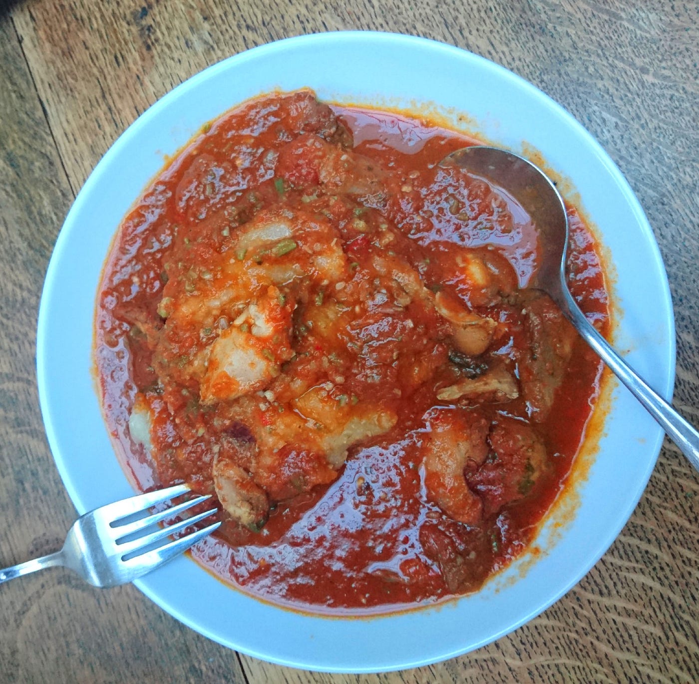 How to eat Okra stew